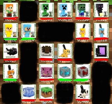 Обменяю или куплю мини-фигурки по Minecraft. Те, кто подчеркнут