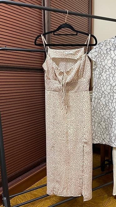 lost cherry: Повседневное платье, Китай, Лето, Длинная модель, Атлас, Платье-комбинация, S, M — 1