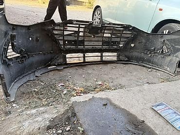 2107 капот: Передний бампер в сборе для Hyundai (оригинальный), черного цвета — 4
