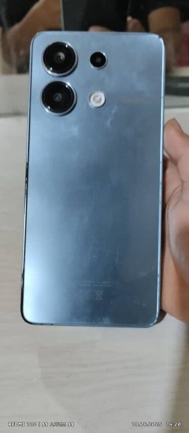часы бен тен: Redmi, Redmi Note 13, Колдонулган, 256 ГБ, түсү - Көгүлтүр, 2 SIM — 1