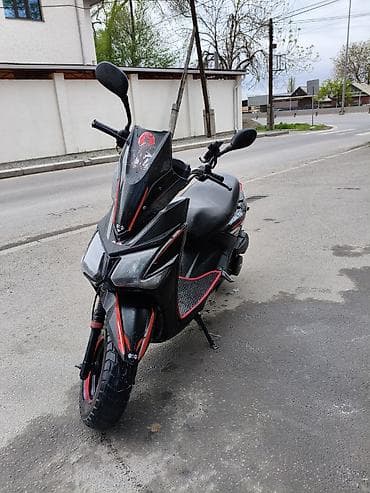 мото эндро: Скутер Sonlink 16, черный, городской/полу‑эндуро стиль — 5