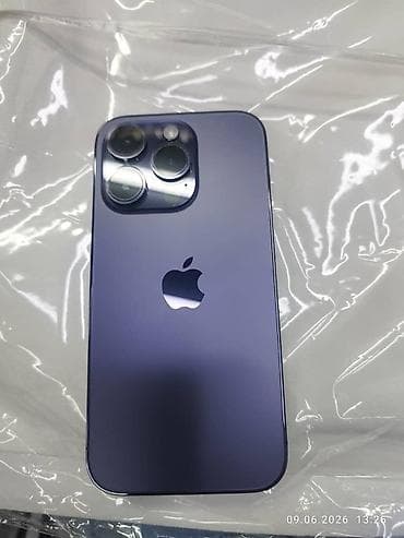 IPhone 14 Pro, Б/у, 256 ГБ, Deep Purple, Коробка