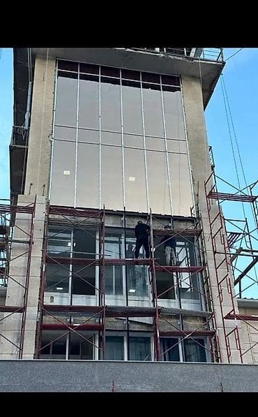 балоновый ключ: Алюминиевое окно на заказ, Тип окна: Витражные, Мансардные, Панорамные, Декоративные особенности: Декоративный переплет, Бесплатная установка, В рассрочку — 2