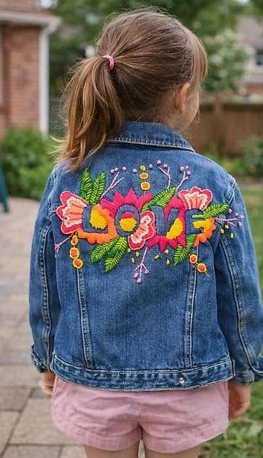 детский шалаш: Индивидуальная вышивка ручной работы - Типы изделий: футболки — 3