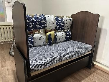 спортивный костюм м: Детская кровать трансформер, Другой тип, цвет - Коричневый — 5