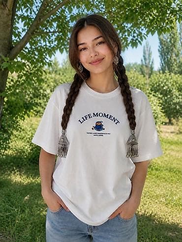 Футболка, Оверсайз, Китай, Хлопок, Новый, M, L, XL