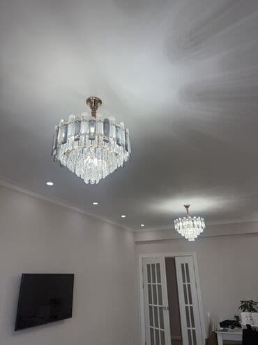 Каскадная потолочная люстра с кристаллами 2 люстры за договарная -