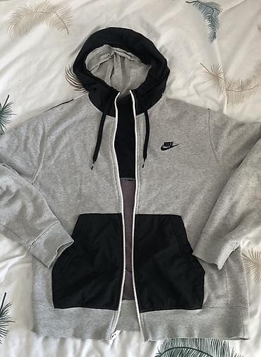 tommy halfiger: Мужская толстовка, L, Nike, Б/у, цвет - Серый, Самовывоз — 2