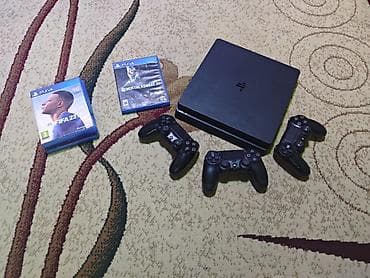 ps 4: Продаю Пс4 слим в хорошем состоянии с 3 джостиками 2оригинала 1 — 2