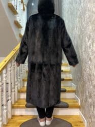 брендовая мужская одежда бишкек: Шуба, Длинная модель, С капюшоном — 2