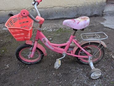 детский велосипед univega 200: Детский велосипед, 4-колесный, 3 - 4 года, Для девочки, Б/у — 4