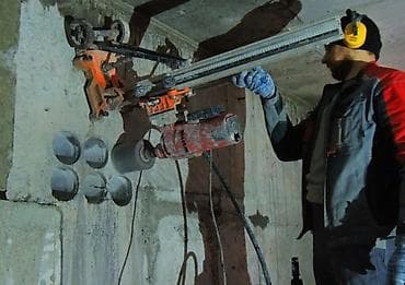 железобетонные стойки: Алмазное сверление и бурение отверстий в бетоне/железобетоне - — 1