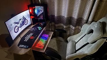 Игровое кресло, С колесиками, цвет - Серый