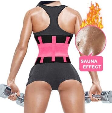 вибротон пояс: Фитнес пояс с эффектгм сауны Для спины для тренировок — 6