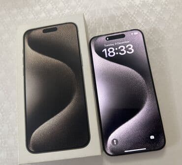 apple monitor: IPhone 15 Pro Max, Жаңы, 512 ГБ, Natural Titanium, Коргоочу айнек, Каптама, Куту, 87 % — 4