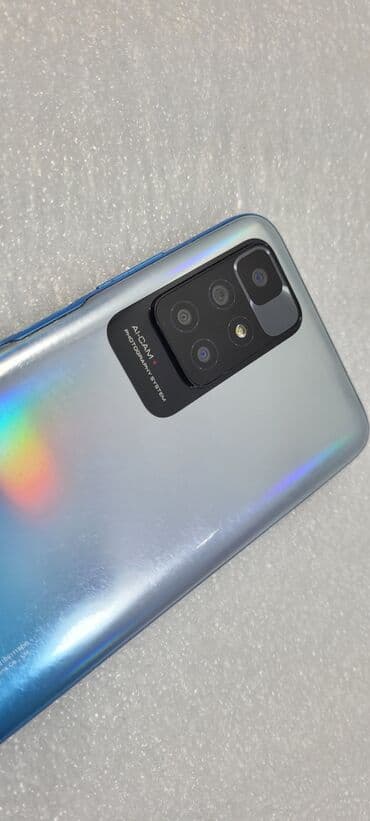 redmi 11 note: Redmi, Redmi Note 10, Колдонулган, 64 ГБ, түсү - Көгүлтүр, 2 SIM — 1