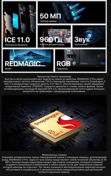 нокиа телефон купить: ZTE Nubia Red Magic 8 Pro-plus, Б/у, 256 ГБ, цвет - Черный, 2 SIM — 2