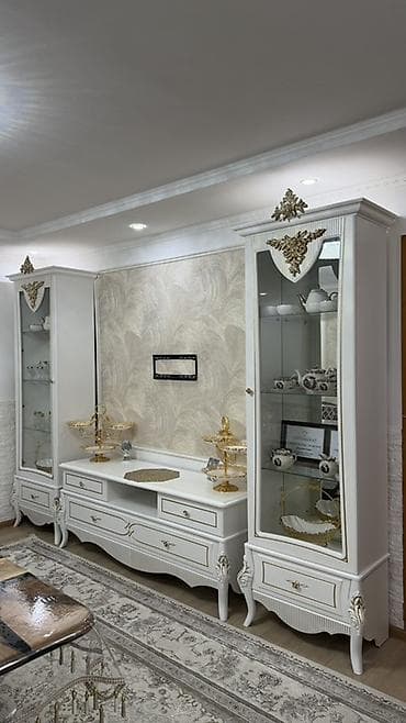 Стенка-шкаф, Тип стенки-шкафа: Модульная, Для зала, Особенности: Для хранения посуды