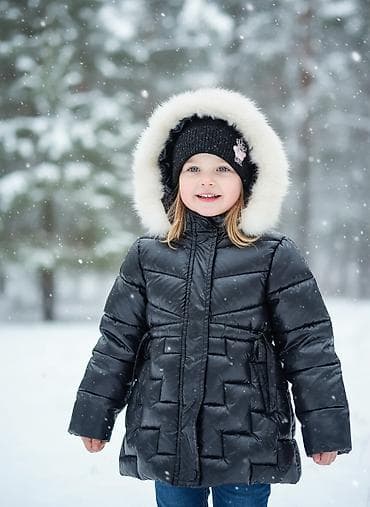 Куртка на девочку почти новая 4 5 л примерно. куртку с шапкой одам за