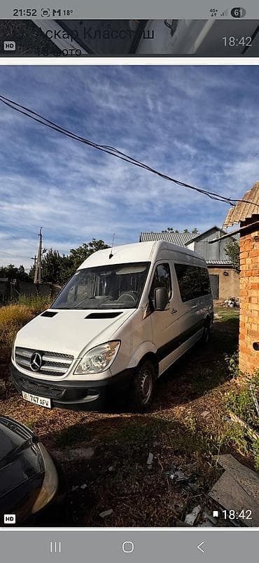 електро портер: Mercedes-Benz Спринтер: 2007 г., 2.2 л, Автомат, Дизель, Бус — 1