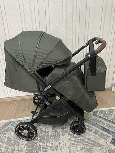 кальяска бу: Прогулочная коляска Ining Baby, цвет хаки (оливковый) Брали за 8500 — 3