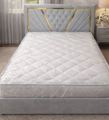 матрас надувной бишкек: Двуспальная кровать, Новый, С мягким изголовьем, длина - 200 см — 1