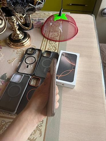 наушники ош: IPhone 16 Pro Max, Колдонулган, 256 ГБ, Desert Titanium, Каптама, Куту, 89 % — 5