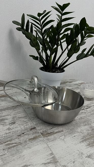 нержавеющая кастрюля купить: Ковш из нержавеющей стали с крышкой - Материал: нержавеющая сталь — 1