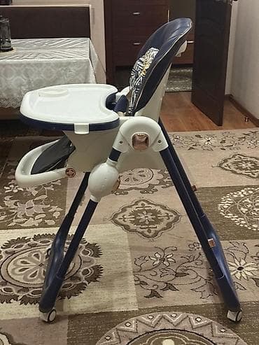 magic stick: Стульчик для кормления, Б/у, Другой бренд, Пластик, Другой вид, цвет - Синий, Самовывоз — 3