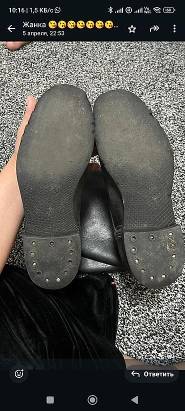 rf 3: Сапоги яловые е/кожаные армейского образца, классические черные — 2