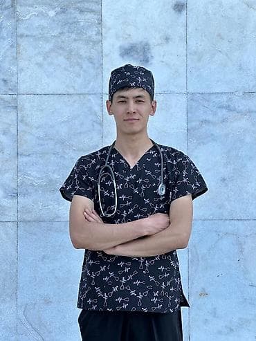 Медтовары: Медицинские scrub-топы с принтами + хирургические шапочки - Унисекс и — 2