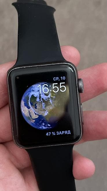 apple watch 11: Продаю Apple Watch 3 серия 42 ММ На экране есть пятно но работает без — 2