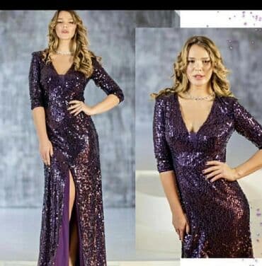 платье макси большого размера: S — 3