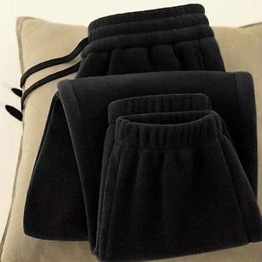 Шымдар: Прямые широкие спортивные широкие брюки на осень-зиму с начёсом и без — 9