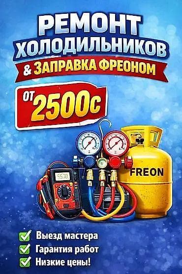Ремонт холодильников и заправка фреоном - Профессиональная