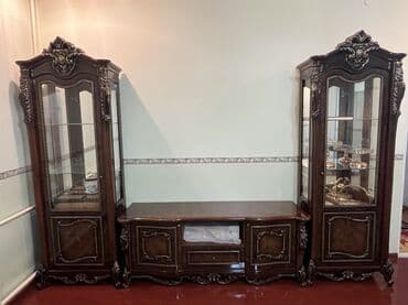 Диваны: Гарнитур для зала, Дерево, Самовывоз, цвет - Коричневый — 5