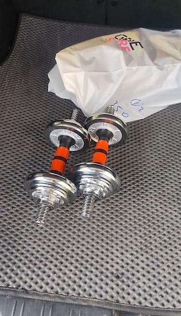 гантели active: Разборные гантели, комплект из 2 шт. - Материал: металлические диски — 1