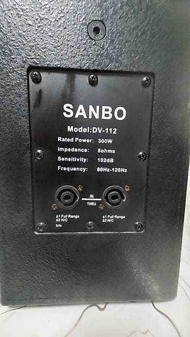 Динамики и колонки: Акустический комплект SANBO Pro Audio - SANBO, модель DV-112 - — 4