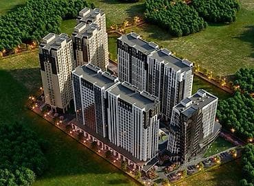 seven development: 3 комнаты, 96 м², Асанбай мкр Элитка, 8 этаж, ПСО (под самоотделку) — 2