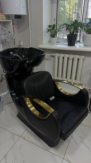 Оборудование для салонов красоты: Парикмахерская мойка с креслом. - Чаша: глубокая, керамика, глянцевая — 1