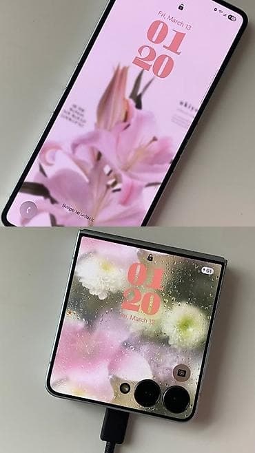 zet flip: Samsung Galaxy Z Flip7, Б/у, 256 ГБ, цвет - Черный, eSIM, 1 SIM — 4
