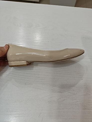 Туфли, 36, Б/у, цвет - Бежевый