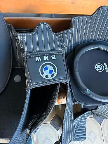 богаж на фит: 5D Экокожа Полики Для салона BMW, цвет - Черный, Новый — 4