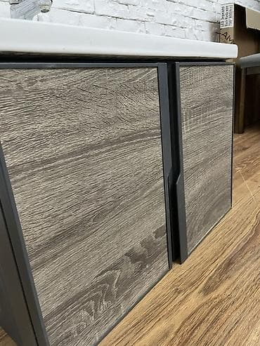 third edition solutions: Тумба для ванны, С раковиной, ЛДСП, цвет - Серый — 4