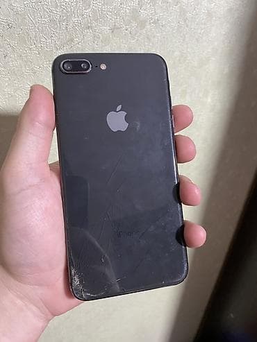экран: IPhone 8 Plus, Б/у, 64 ГБ, Jet Black, Защитное стекло, 100 % — 1
