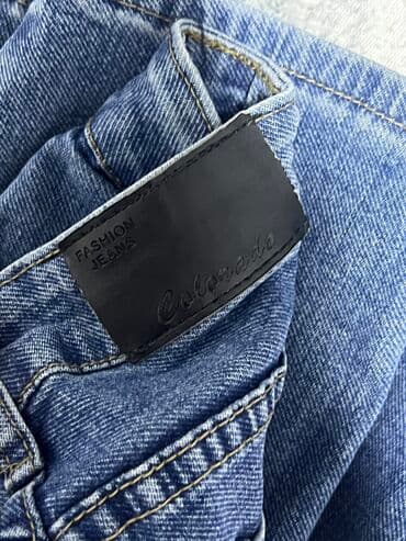 джинсы на девочку: Джинсы, Турция, Высокая талия, L — 5