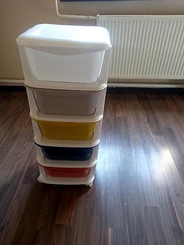 камод пластиковый: Тележка-органайзер на колесах, Новый, Пластик, Самовывоз — 1