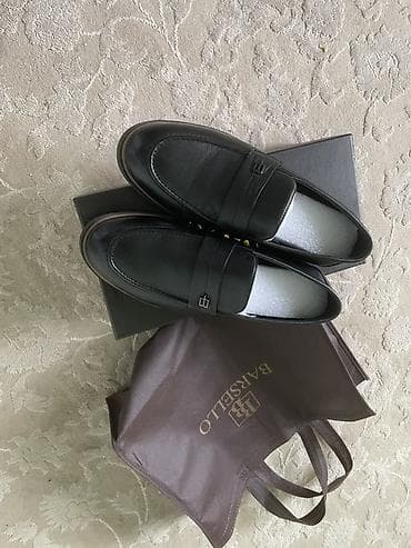 мокасины: Мужские туфли, 41, 41.5, 42, Новый, цвет - Черный, Платная доставка, Самовывоз — 3