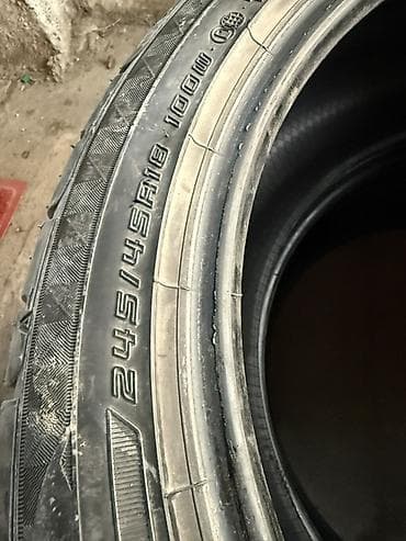 Шиналар: Шиналар 245 / 45 / R 18, Жай, Колдонулган, Комплект, Жеңил унаалар, Жапония, Dunlop — 6