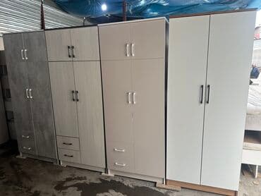 шкаф с тумбой: Шкаф для одежды, Новый, Прямой — 4